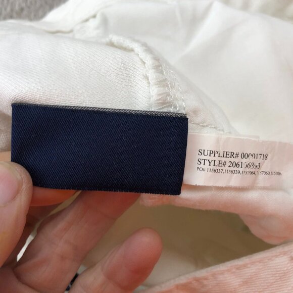 Chaps Womens Pants Size 12 Flared Leg Classic White Casual Stretch Cotton Travel - Picture 10 of 14